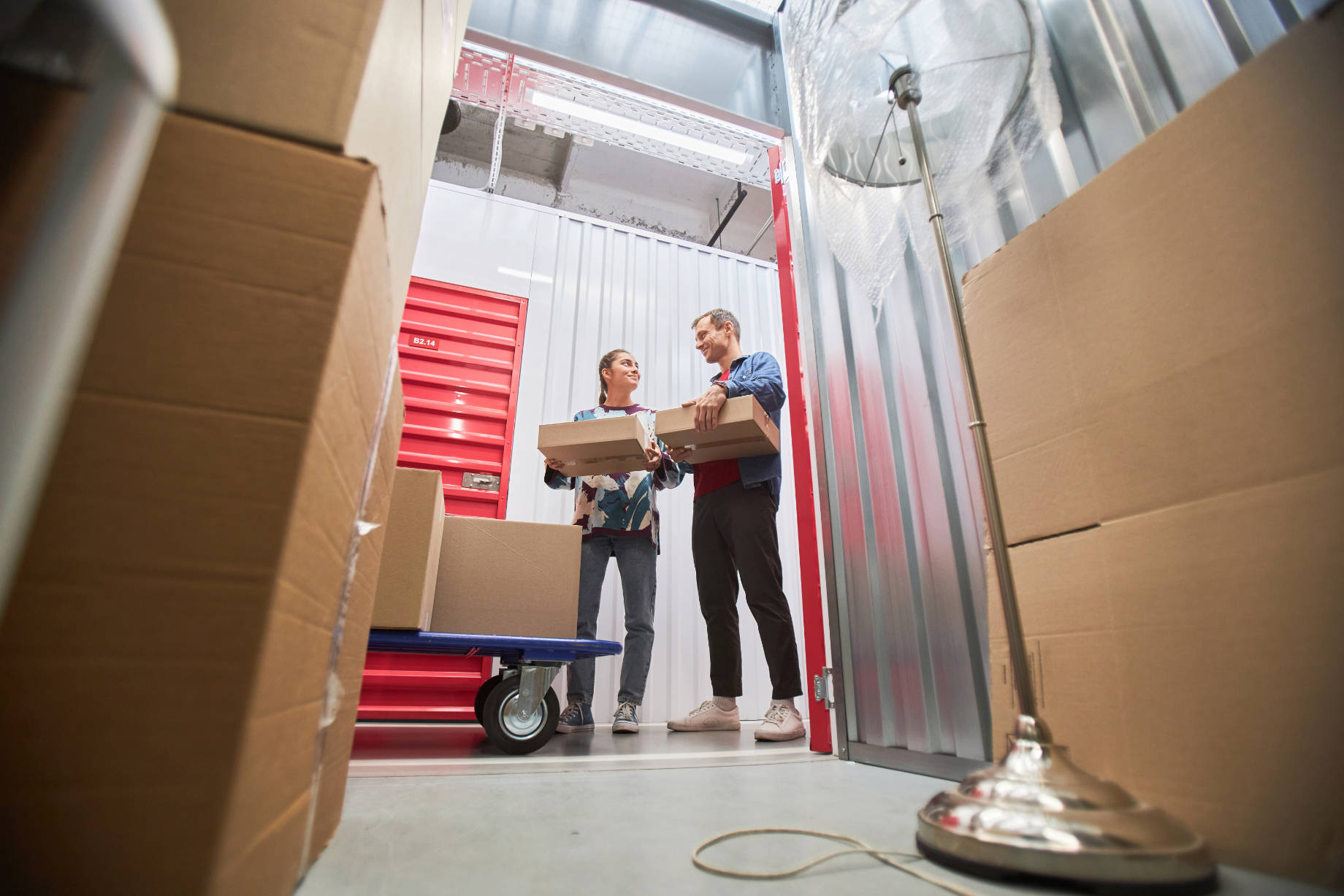 Couple Using a Self-Storage Rental Unit