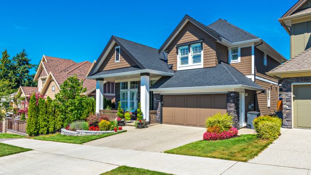 Custom-Made Luxury House with Landscaped Front Yard and Garage in Vancouver, BC, Canada