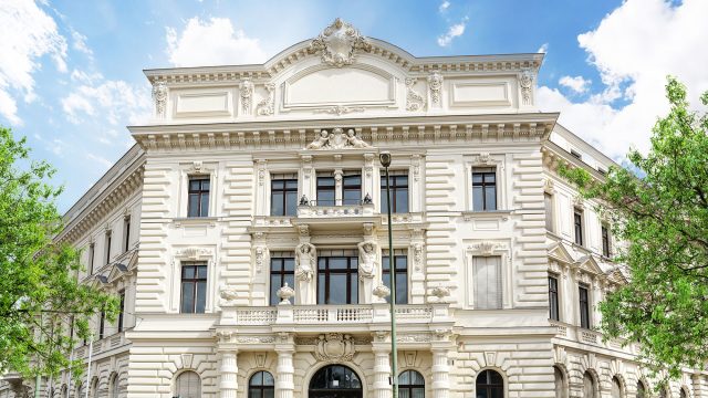 Facade of a Classical European Building