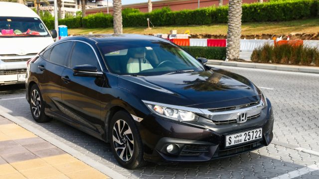 Honda Civic Parked on a Street in Dubai, UAE