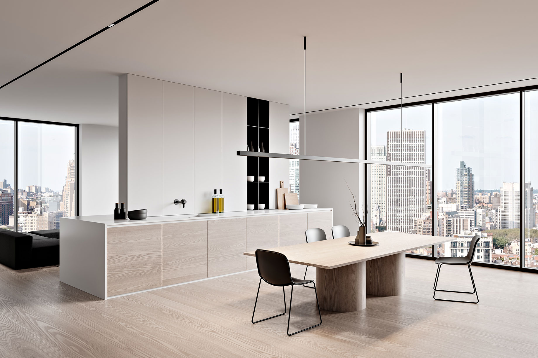 Innovative Interior Layout in a Contemporary Apartment