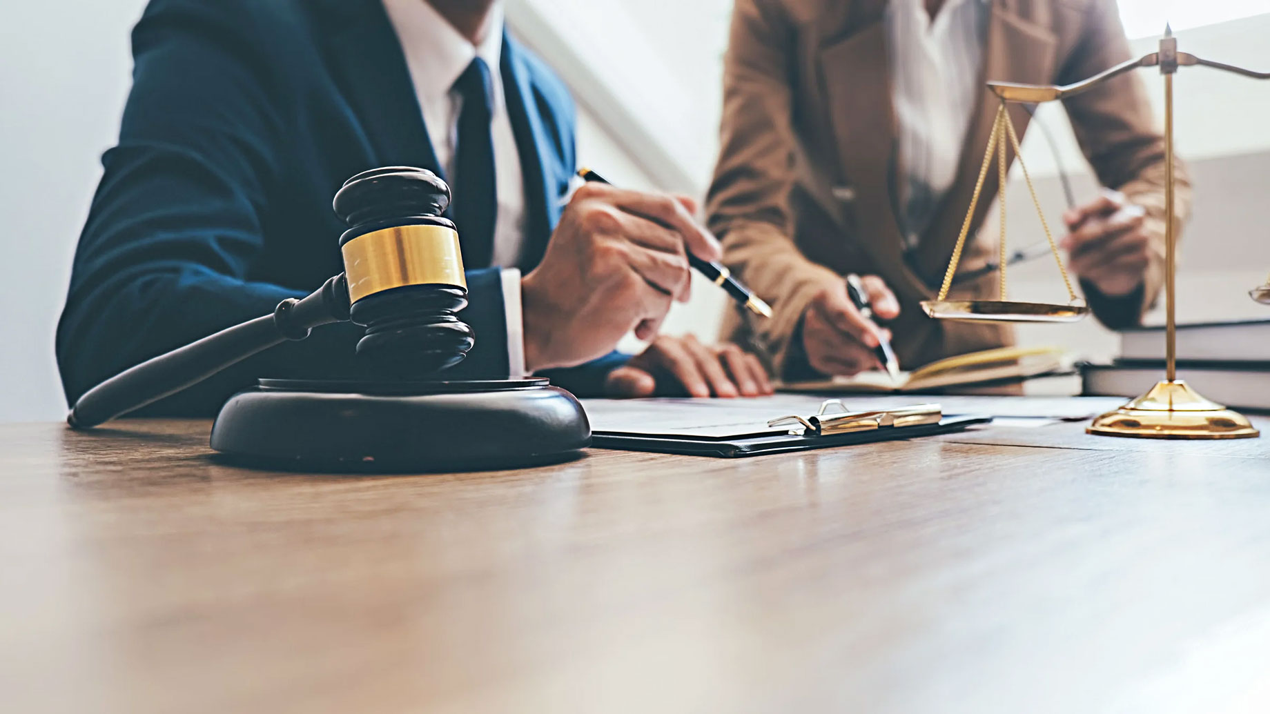 Lawyers Negotiating at a Law Firm