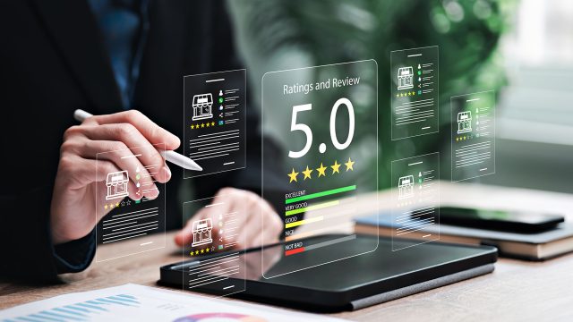 Local SEO AR with Ratings and Reviews