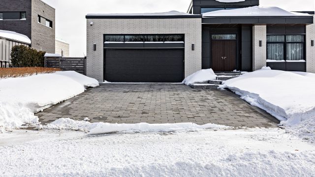 Melted Snow from Heated Driveway in Canada