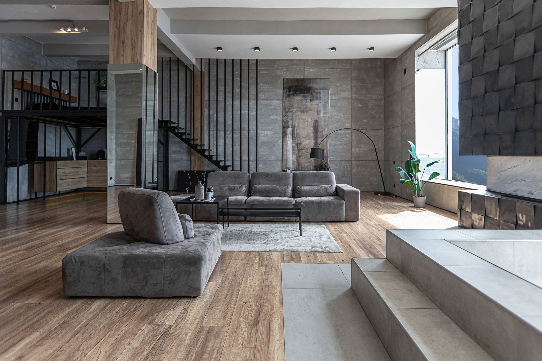 Minimalistic Modern Apartment with Open-Concept Living