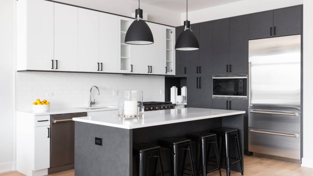 Modern Black and White Kitchen Design