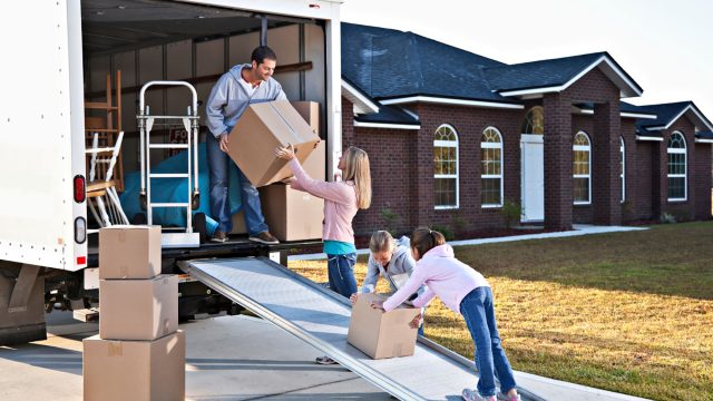 Moving Day for Family with Kids