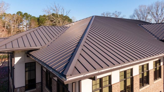 New Metal Roof on a Building