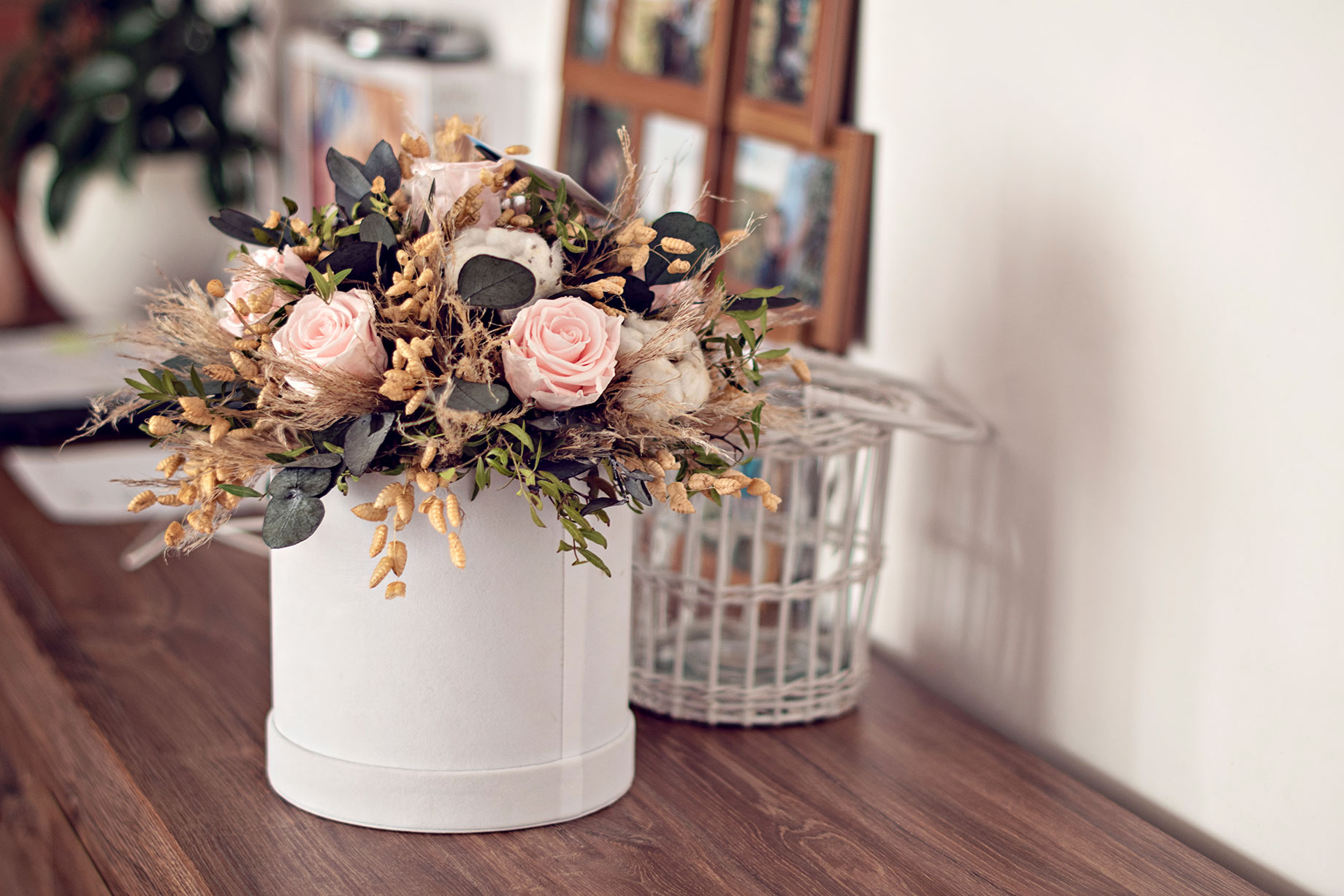 Preserved Roses and Dried Flowers