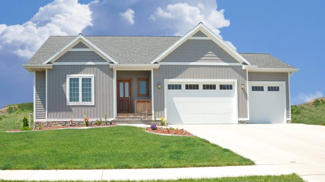 Suburban House with a Concrete Driveway in Michigan