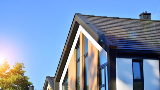 Suburban Luxurious Modern House with New Roof