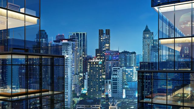 Super High-End Glass Apartment Buildings