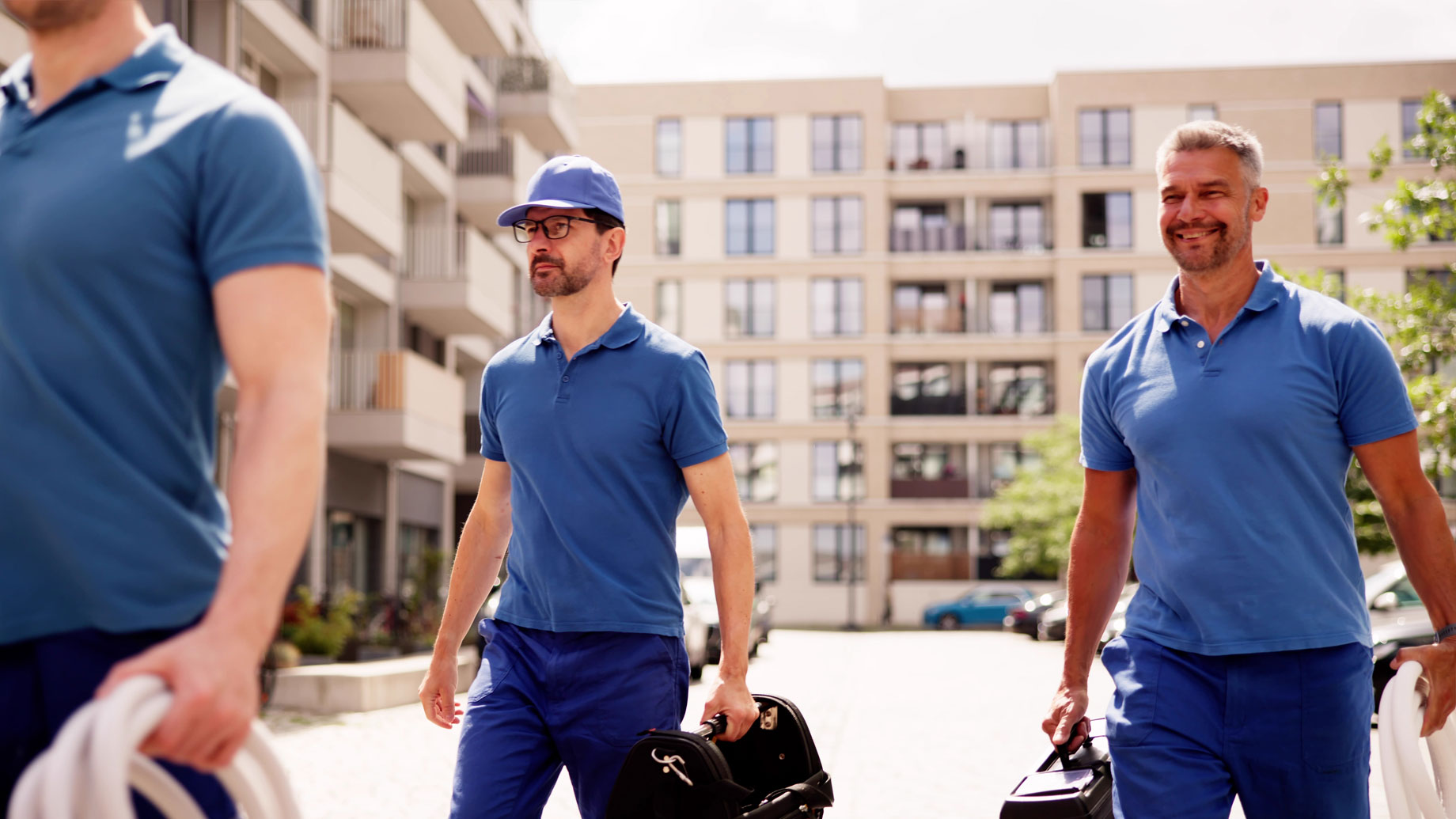 Tradesmen Wearing the Same Workwear Outfits
