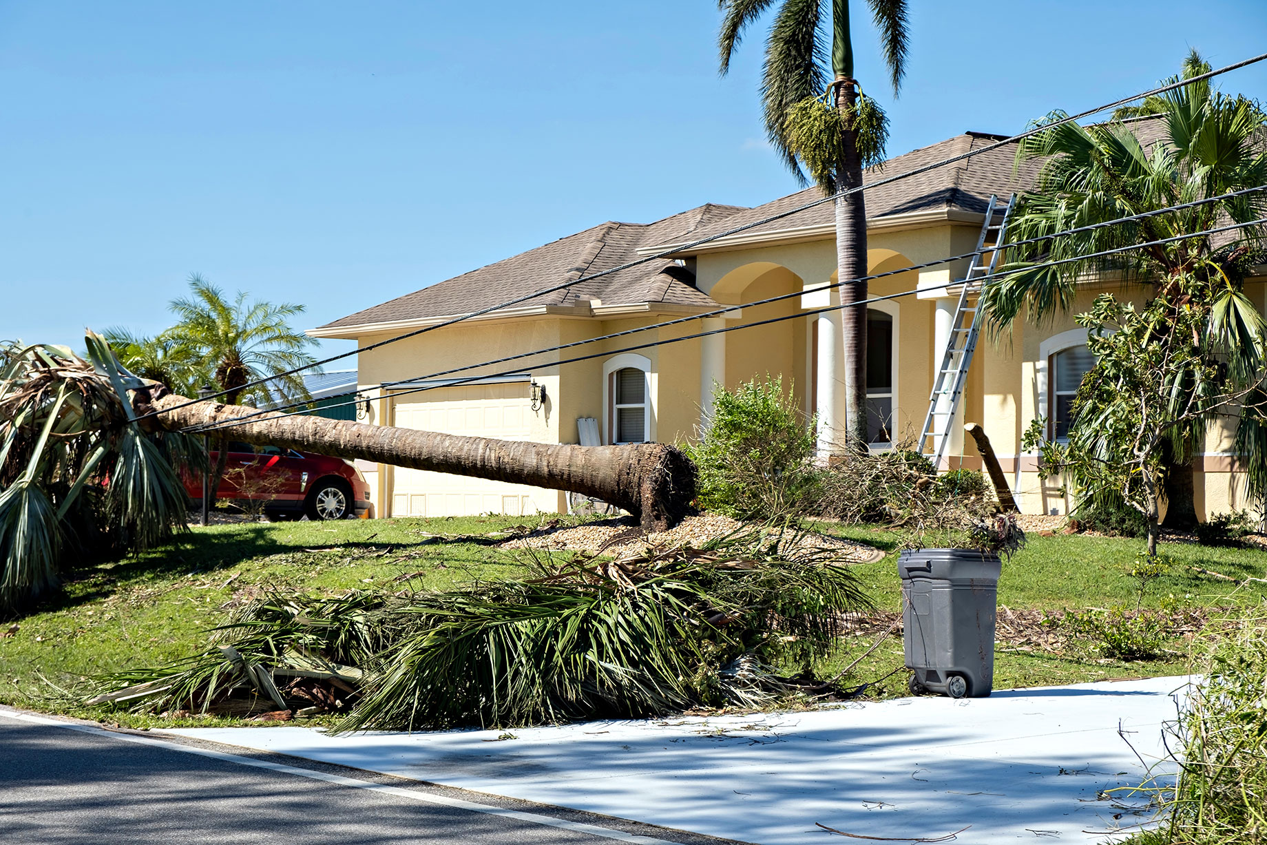 Tropical Storm Damage on Residential Property