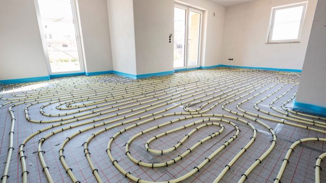 Underfloor Heating System in Construction of New Built Residential Home