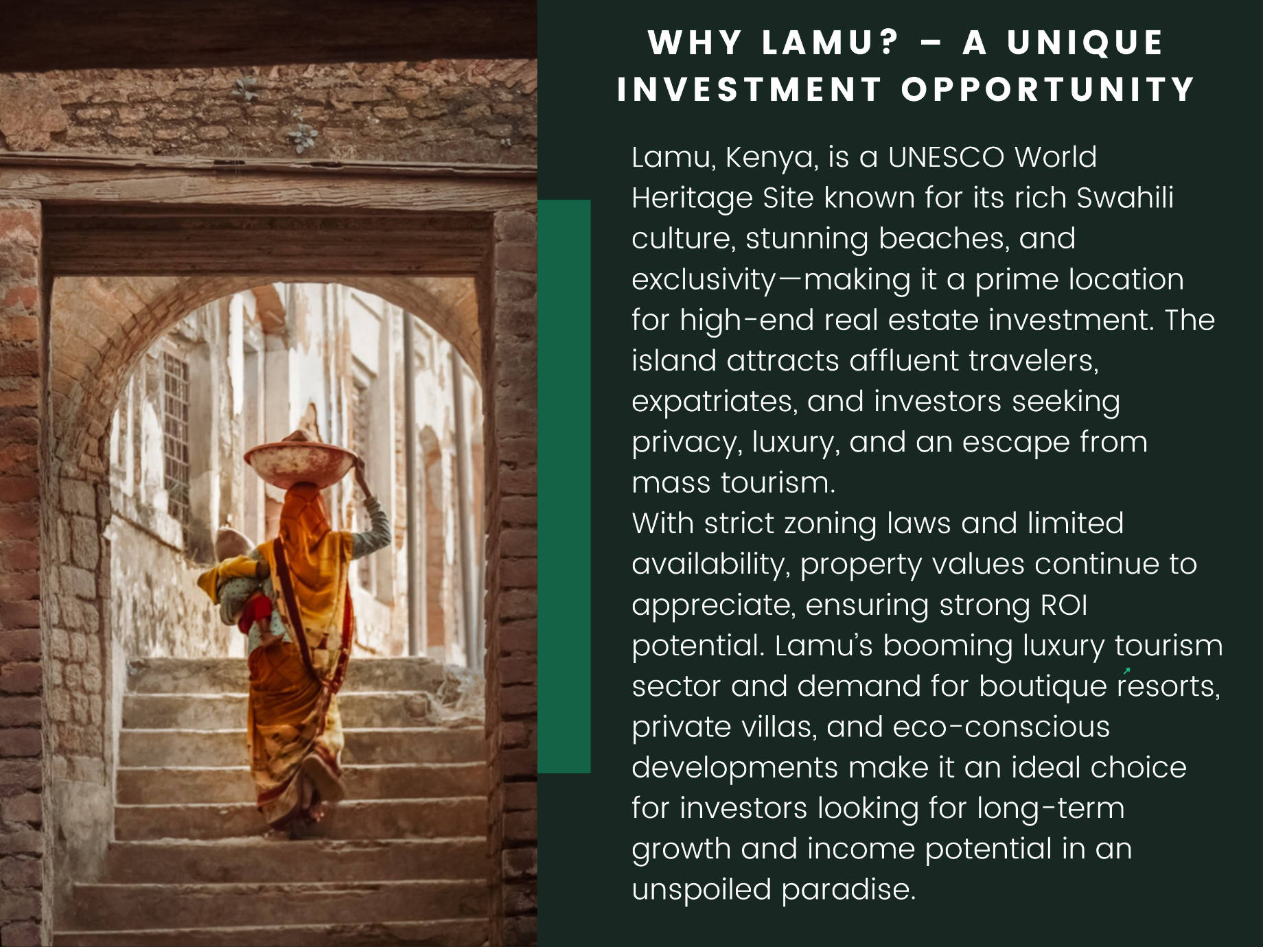 Why Lamu, Kenya? A Unique Investment Opportunity to Buy an Ultra-Luxury Beachfront Estate Site in Shela