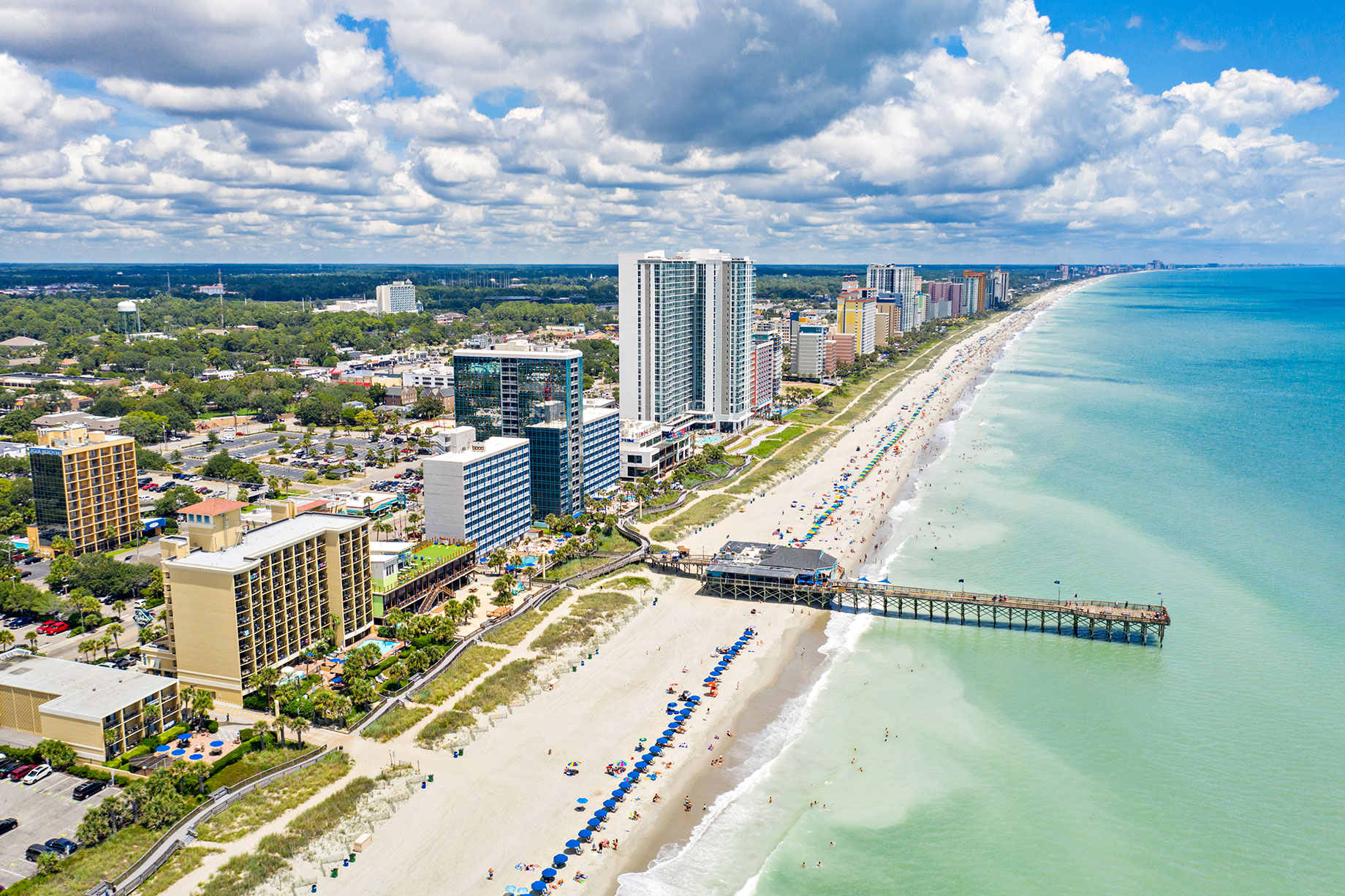Aerial View of Myrtle Beach, South Carolina, USA