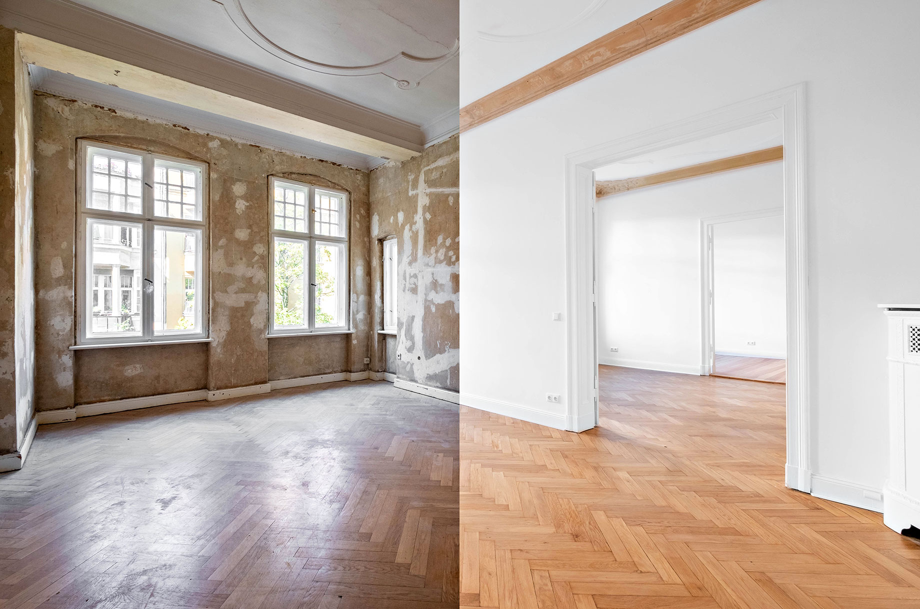 Before and After a Luxury Apartment Interior Renovation
