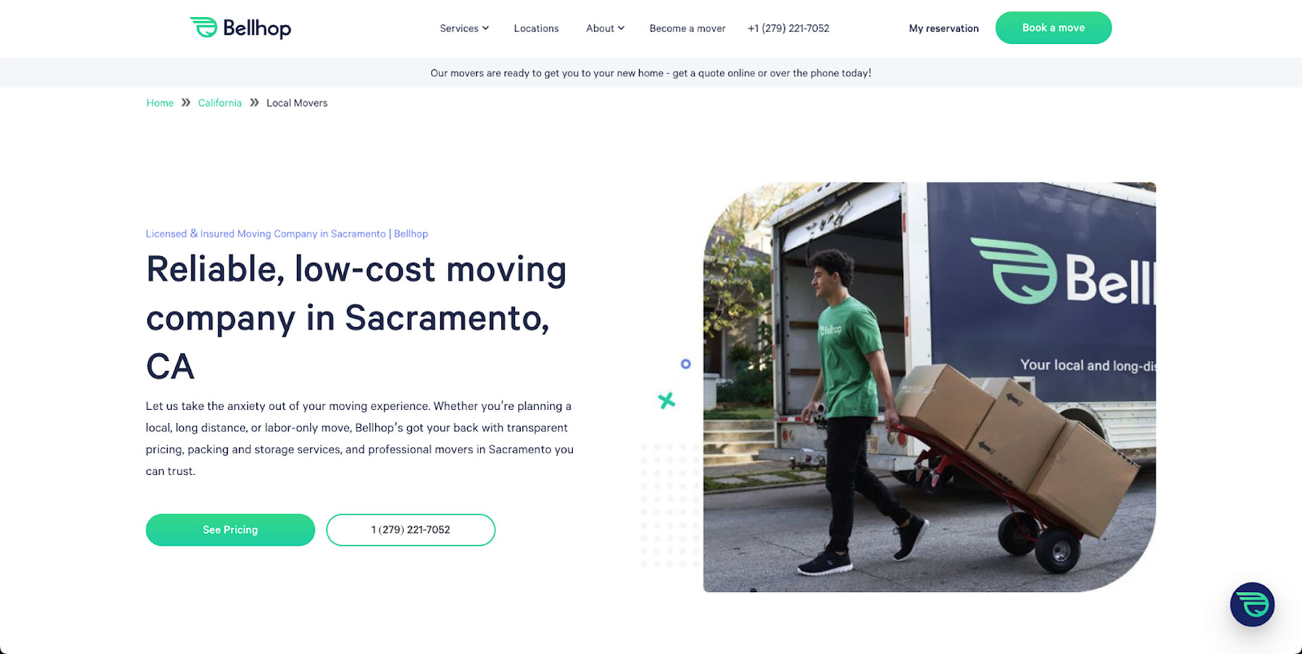 Bellhop Moving - Sacramento Metro