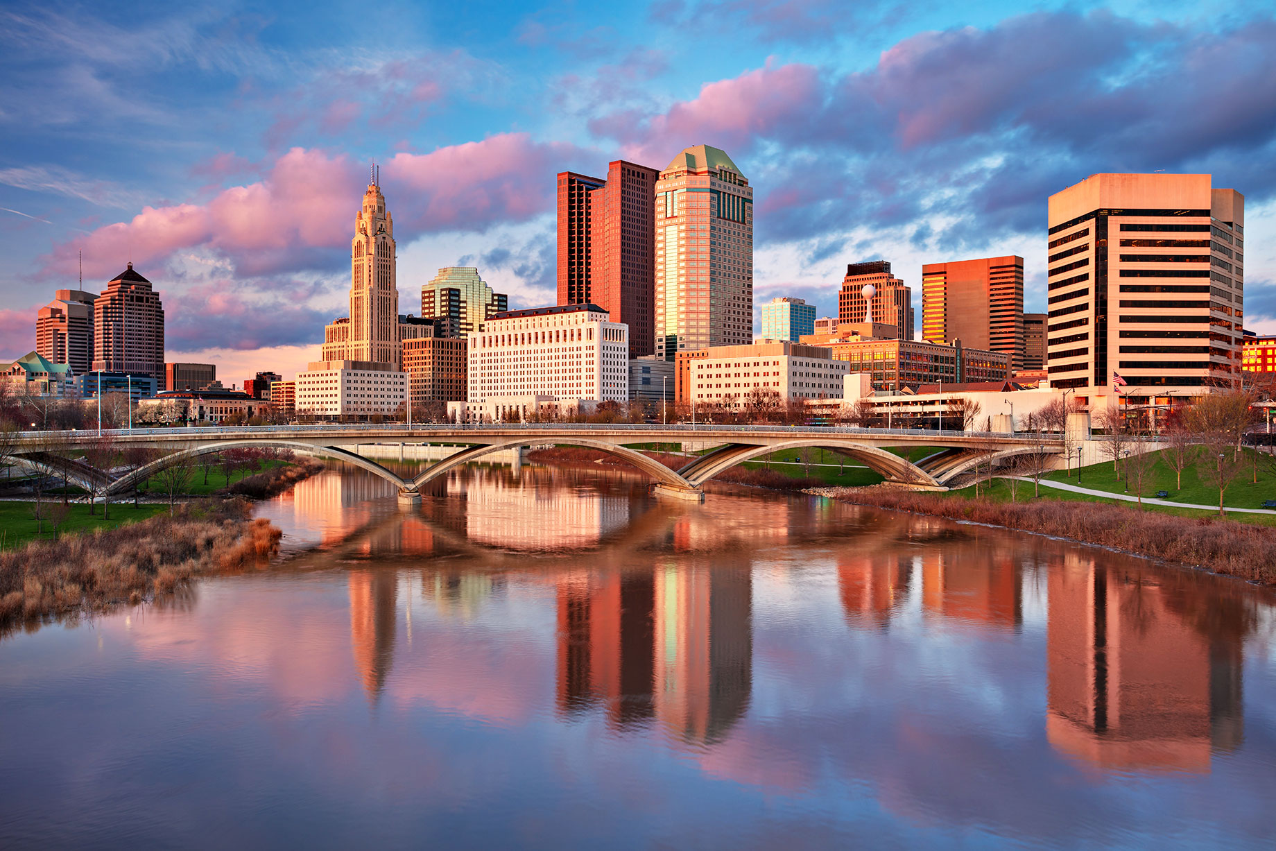 Cityscape of Columbus, Ohio, USA