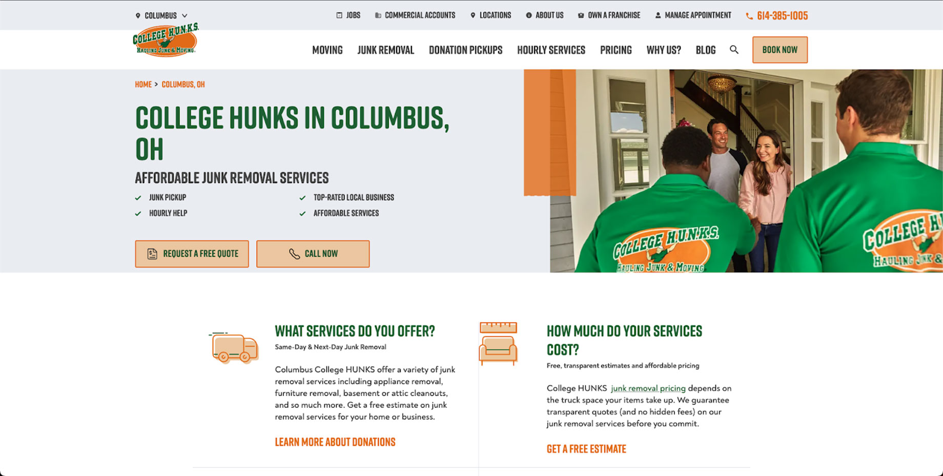 College Hunks Hauling Junk & Moving - Columbus