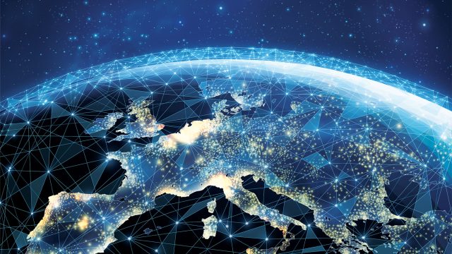 Digital Spacial View of Europe