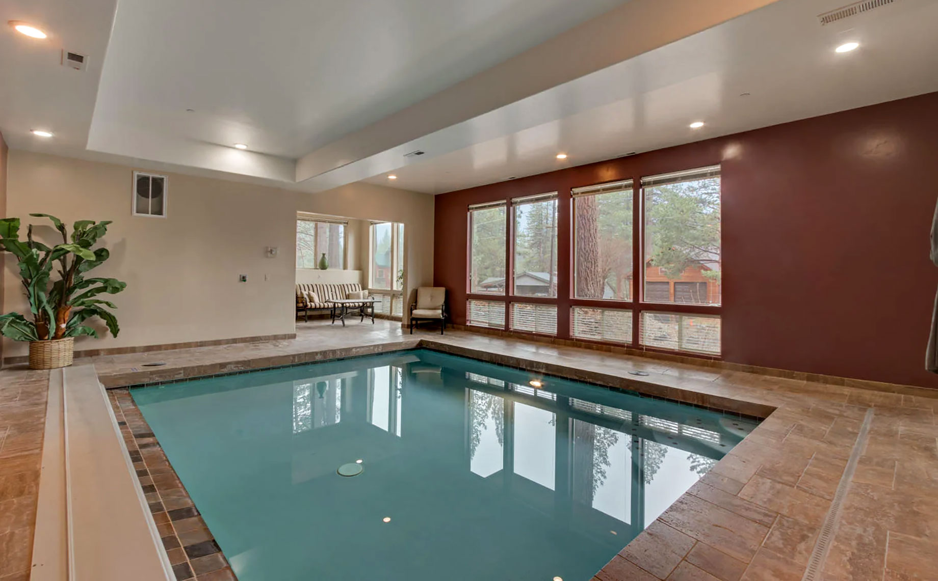 Indoor Pool at Blue Ridge Mountains in Virginia, USA