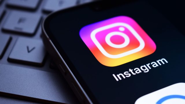 Instagram App Logo on a Smartphone