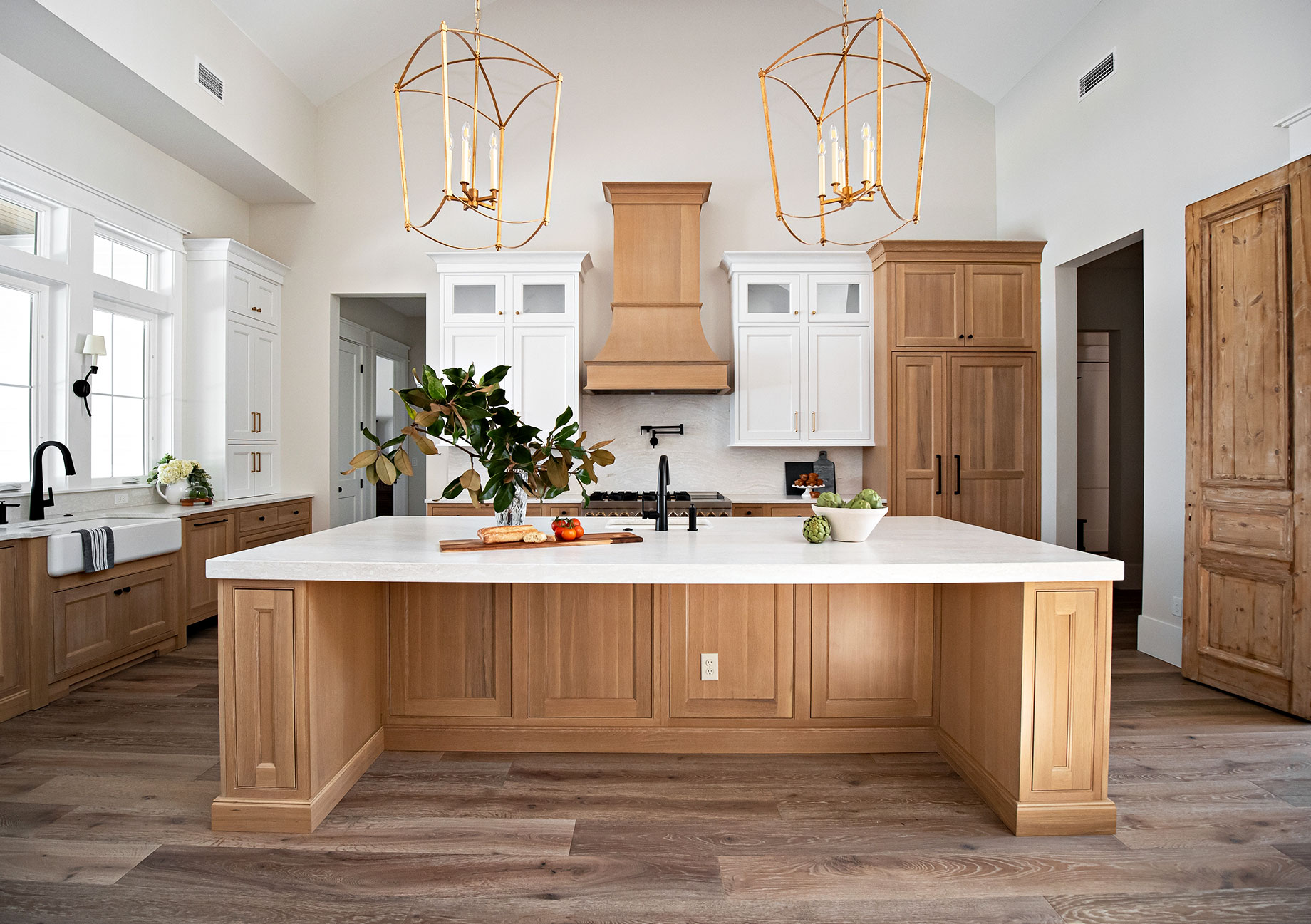 Modern, Spacious Kitchen with Custom Cabinets