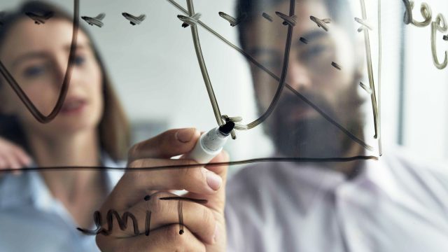 Writing on a Glass Board