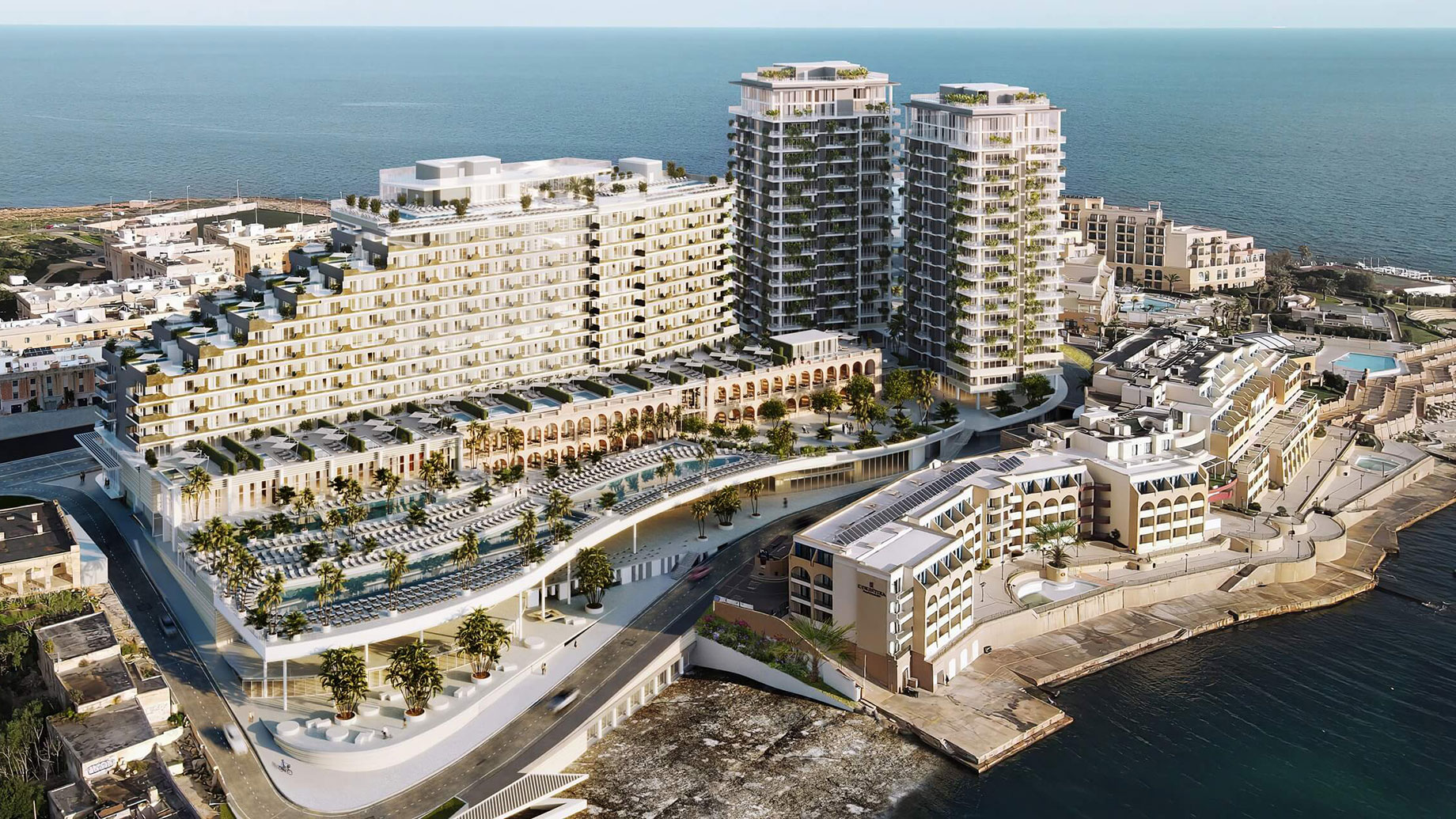3D Visualisation of a Large Malta Hotel Resort