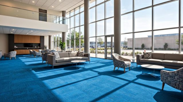 Commercial Blue Carpet