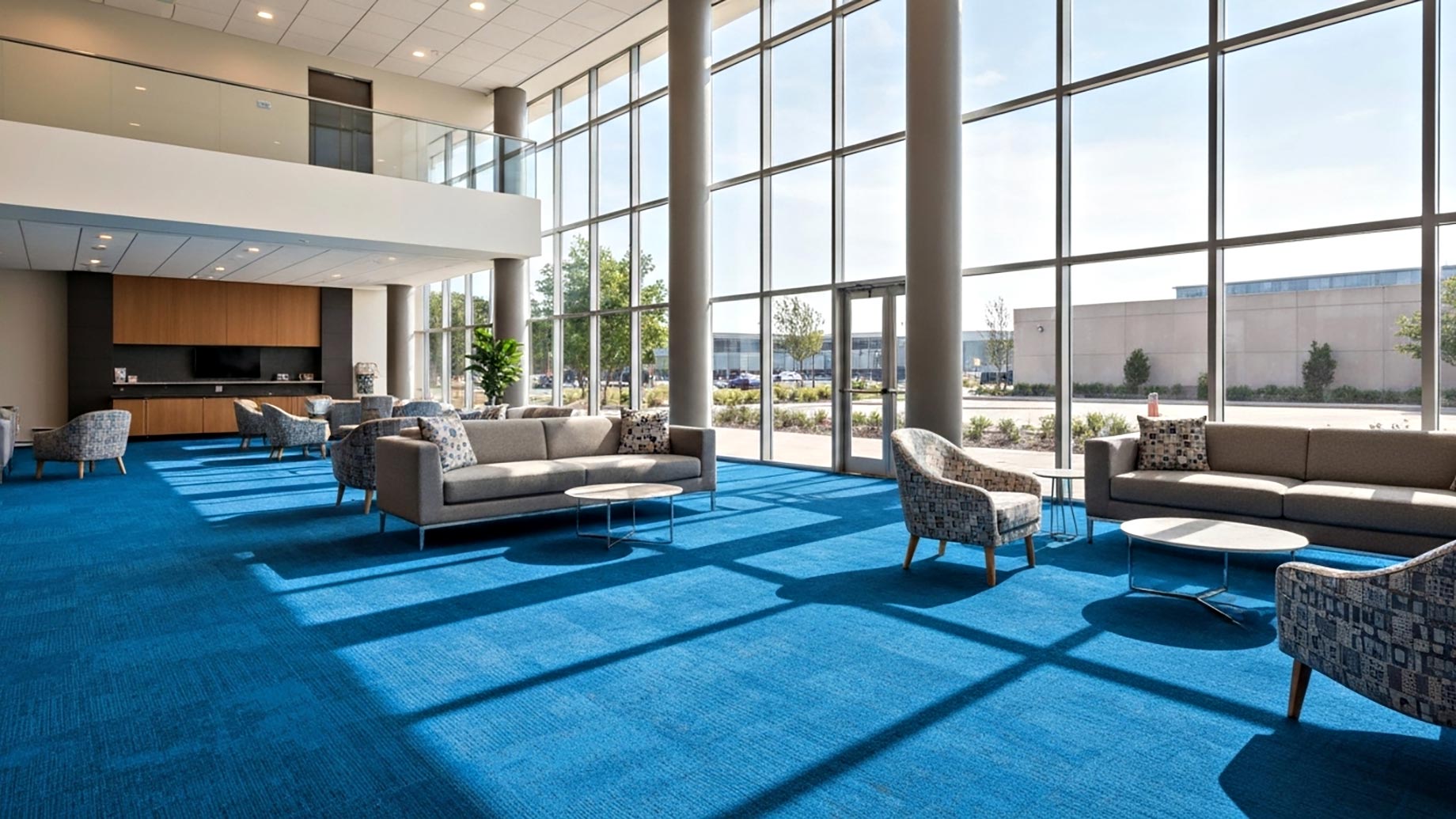 Commercial Blue Carpet
