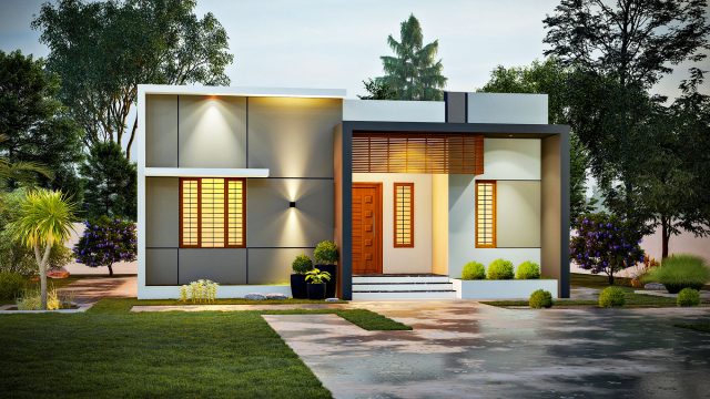 Exterior Layered Lighting on a Modern House