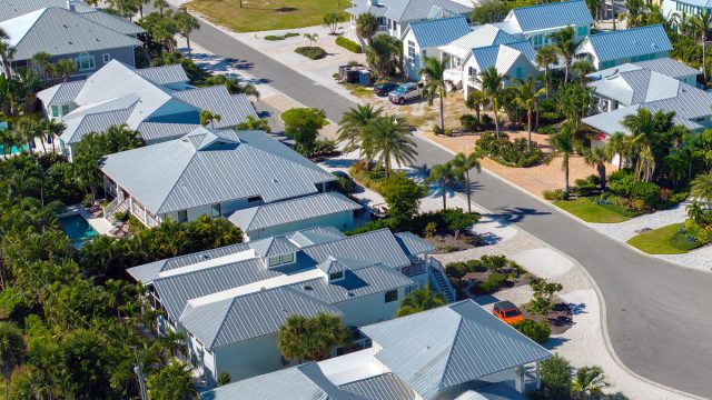 Neighborhood in Boca Grande, Florida, USA