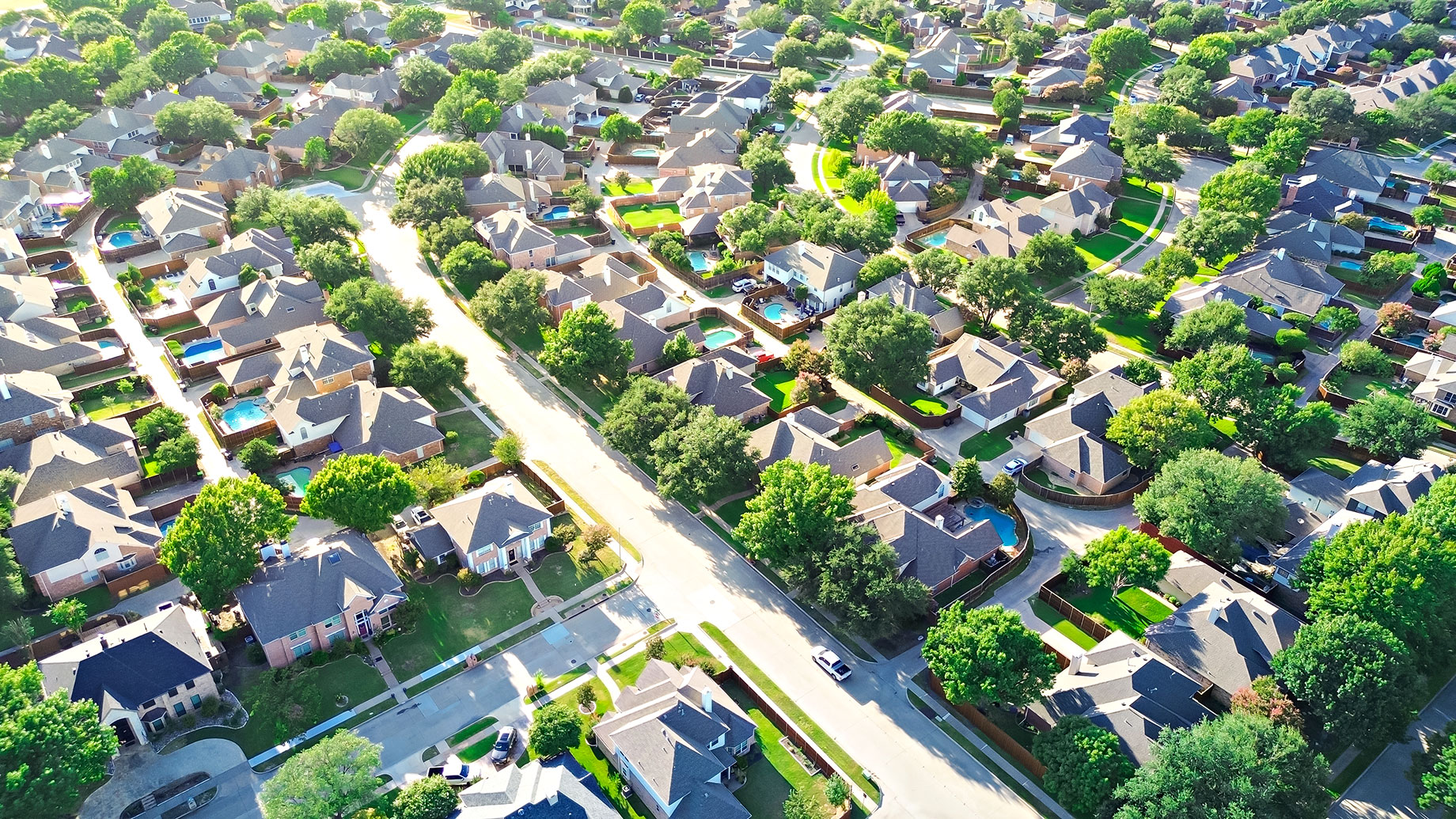 Riverbend North Neighborhood in Dallas Fort Worth Metroplex, Texas, USA