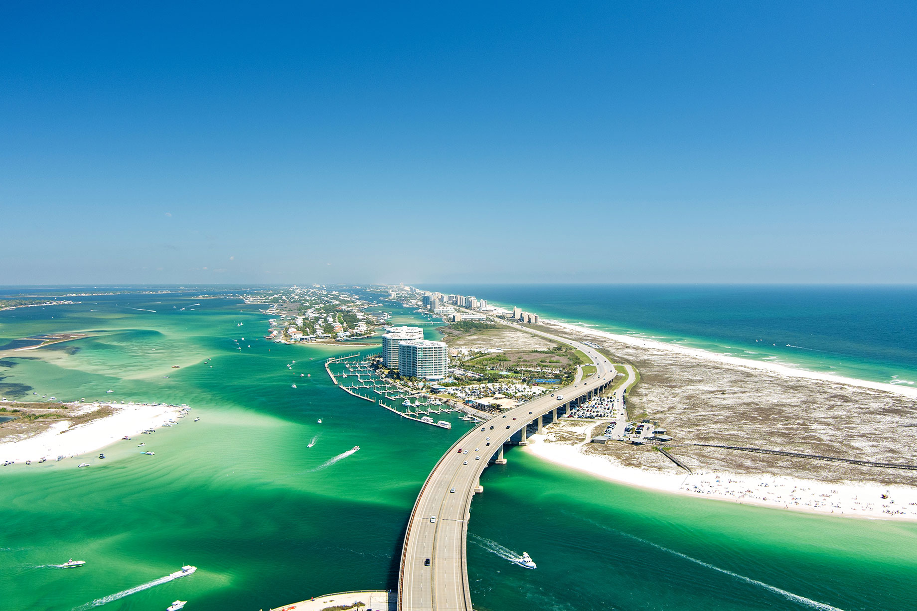 Aerial View of Orange Beach, Alabama, USA