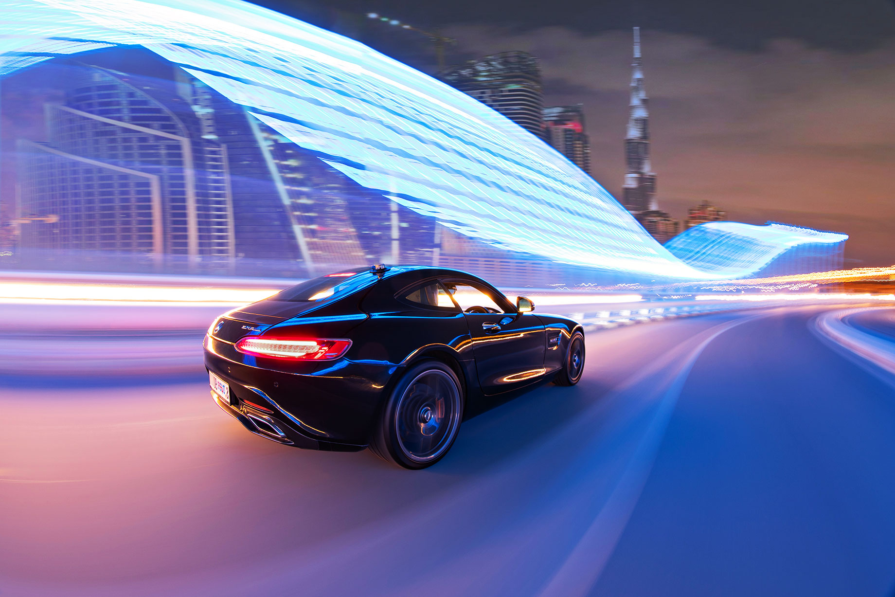 Audi R8 Driving in Dubai