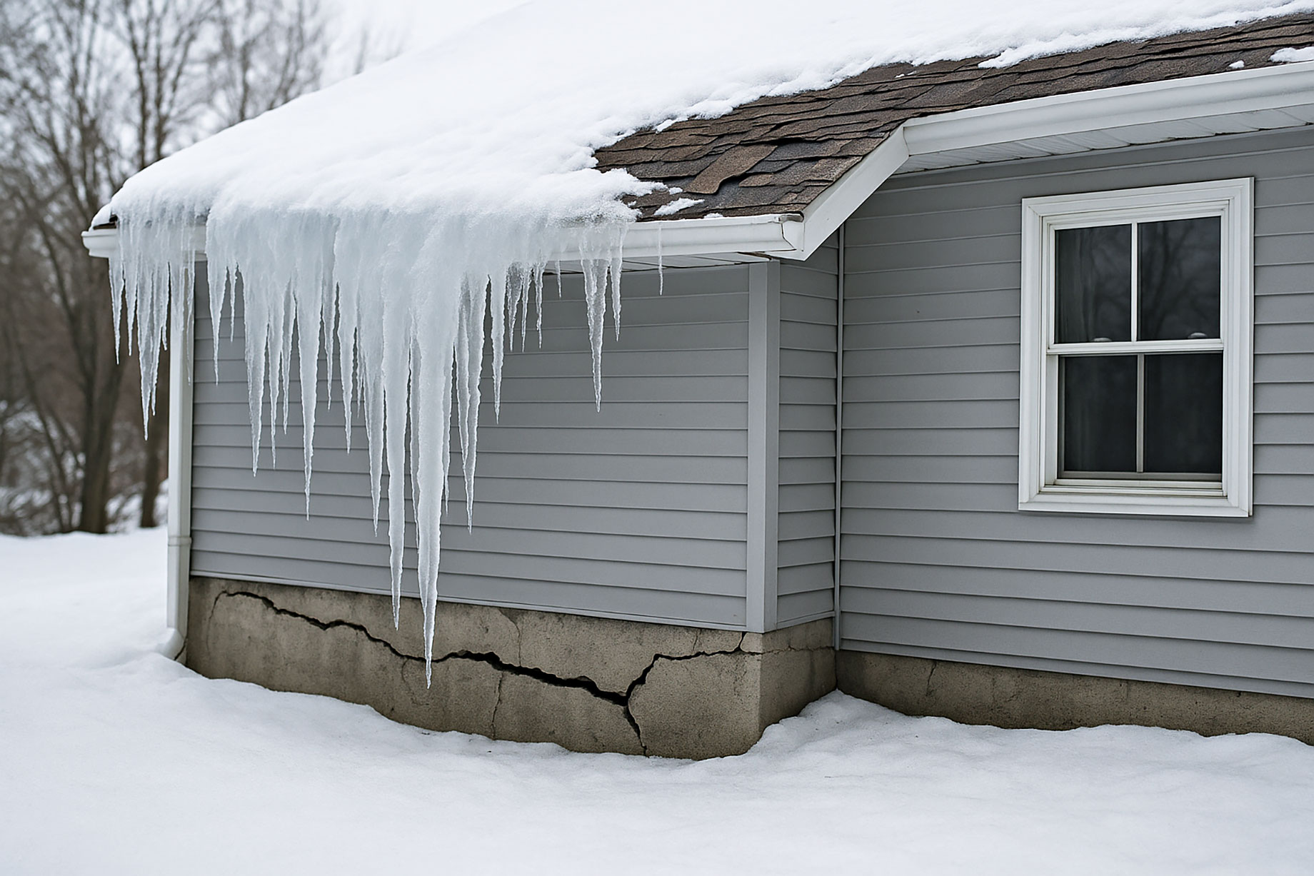 How Winter's Freeze-Thaw Cycle Slowly Tears Homes Apart