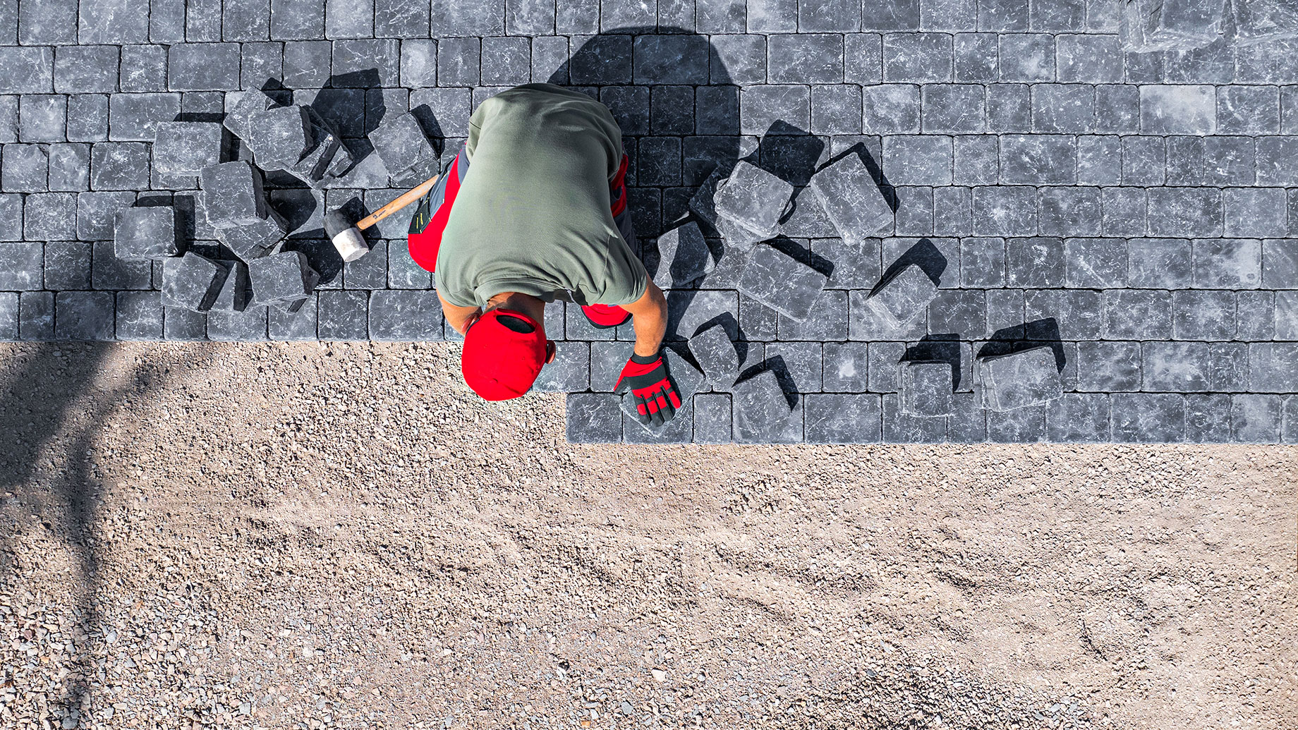 Installation of Paver Blocks for a Backyard Patio