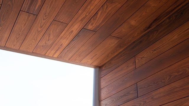 Thermo Wood Cladding on a Modern Luxury House