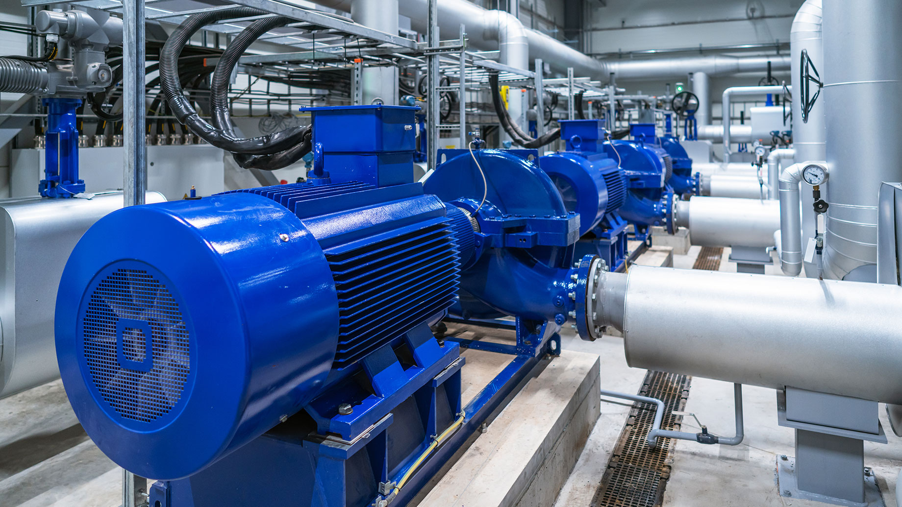 Water Pumps in a Large Power Plant