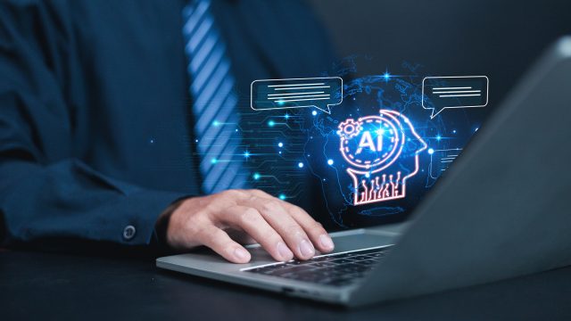 Writing with an AI Chatbot on a Laptop