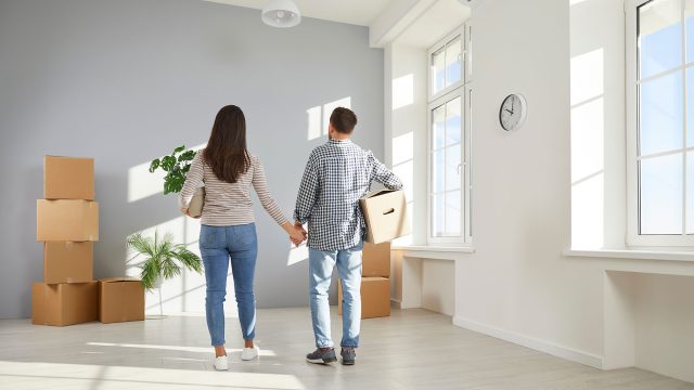 Young Couple Moving in Together
