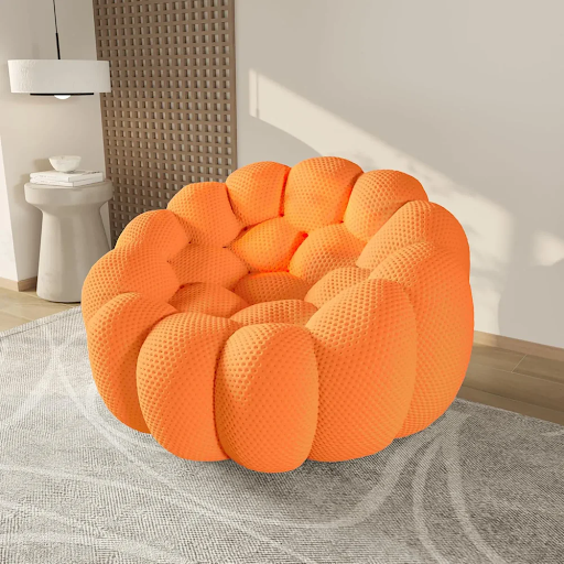 WJS Home single bubble couch under $500 with boneless sofa