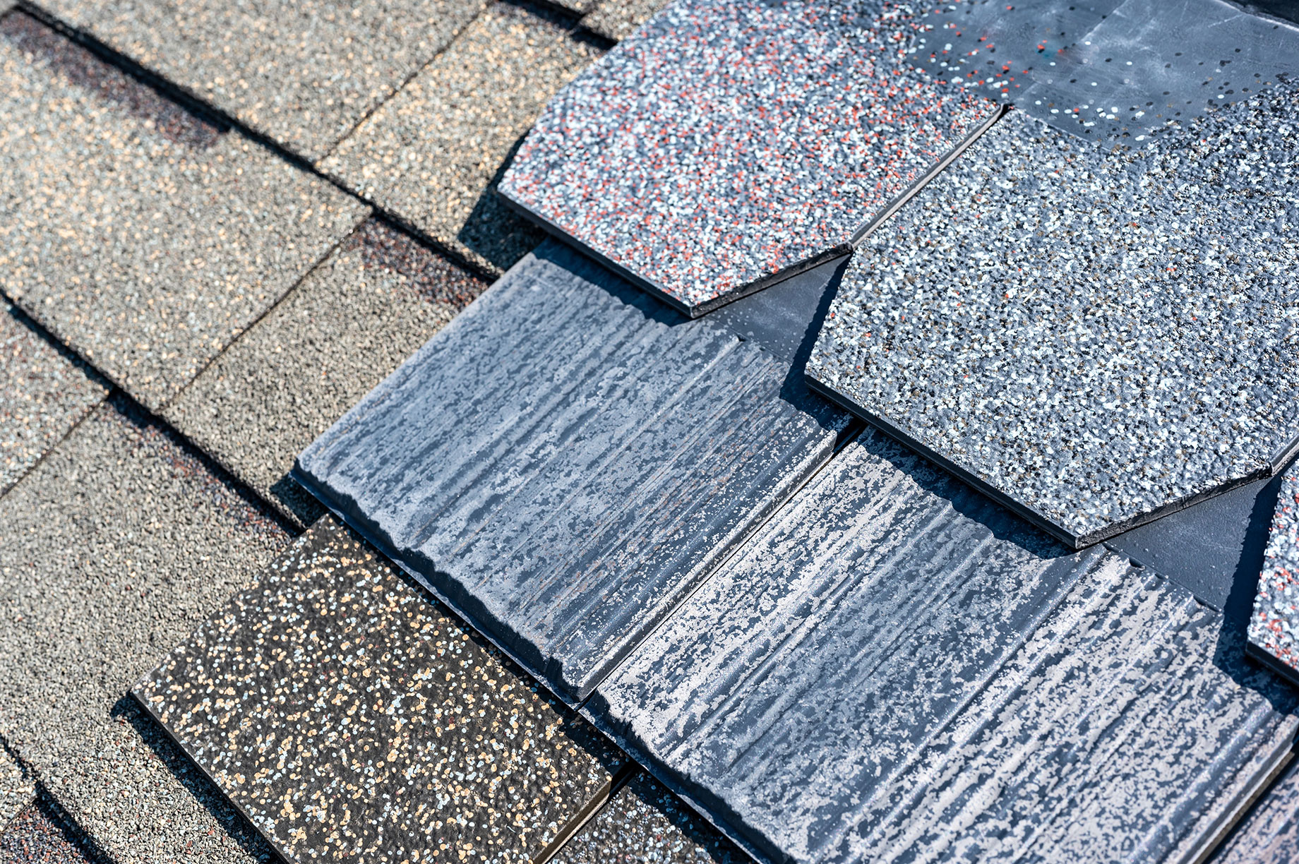 Assorted Selection of Premium Synthetic Roof Shingles