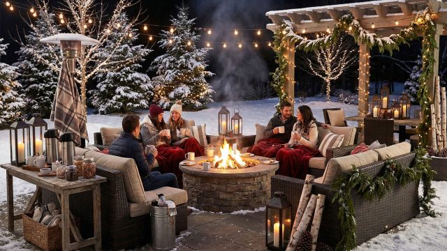 Cozy Backyard for Winter Hangouts