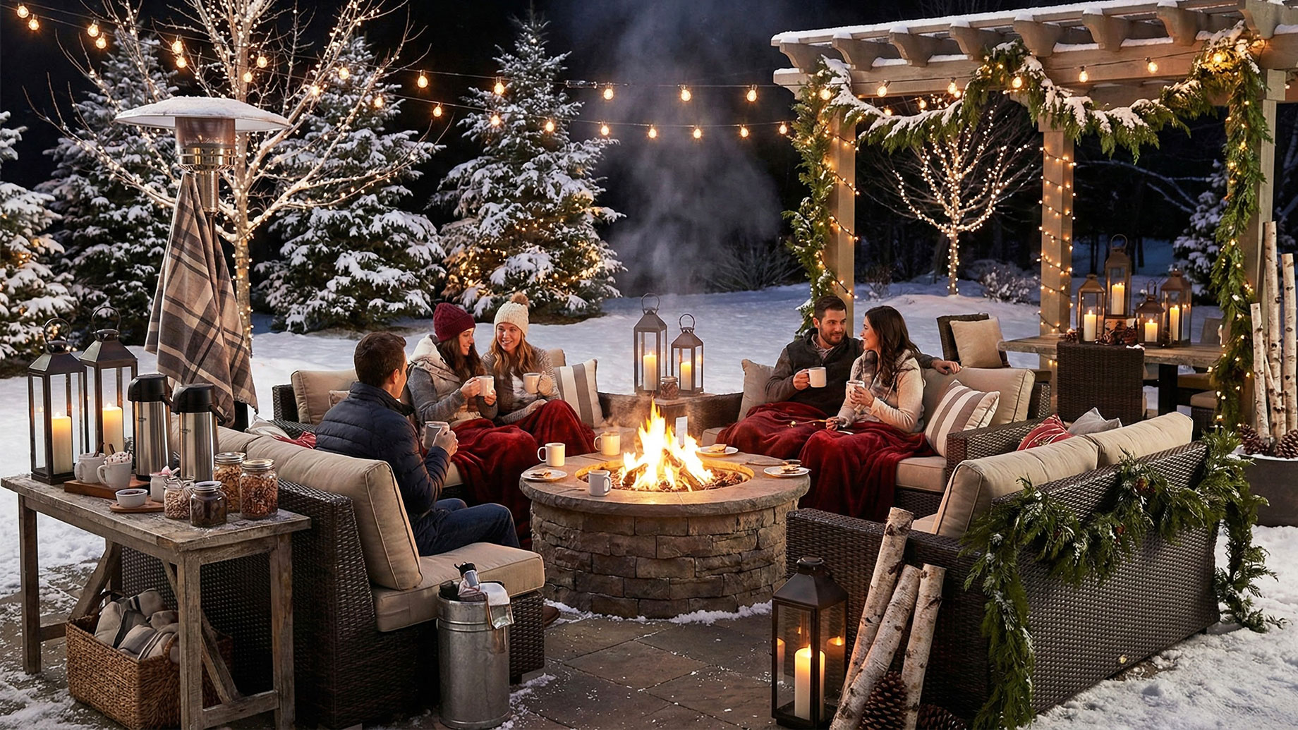 Cozy Backyard for Winter Hangouts