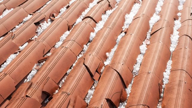 Roof Damage from a Hail Storm