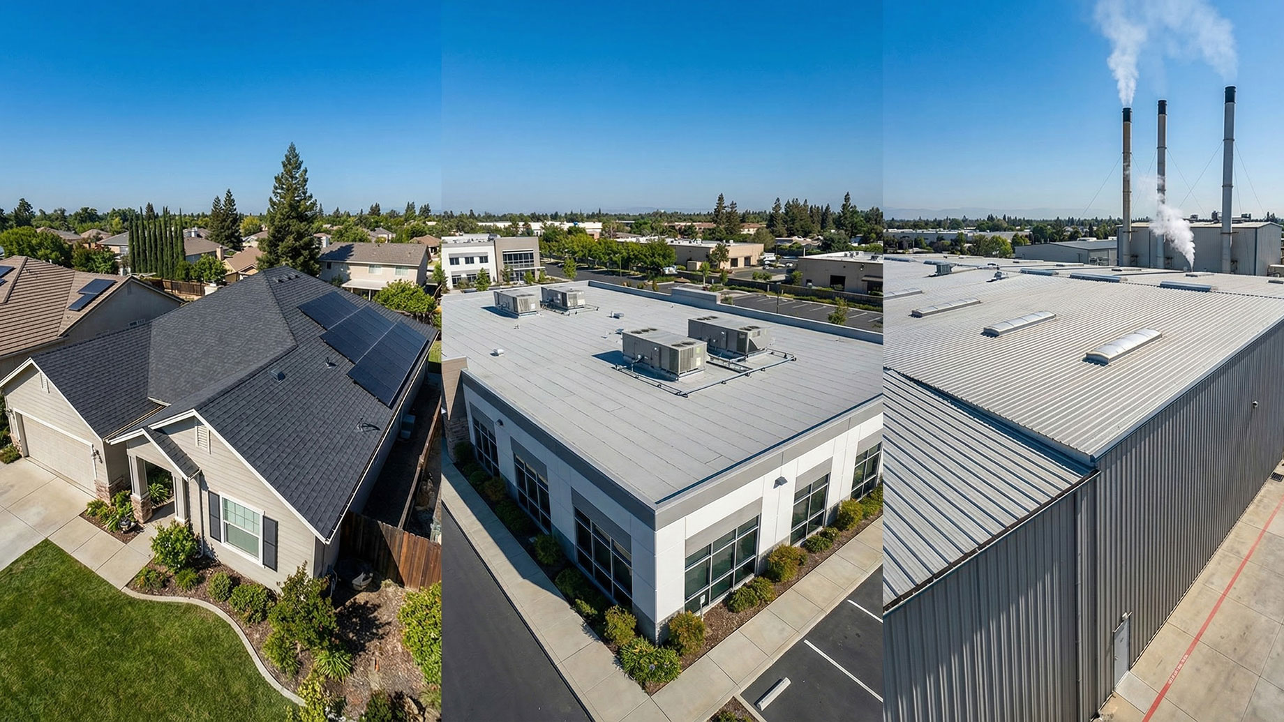 Roofs on Residential, Commercial, and Industrial Properties